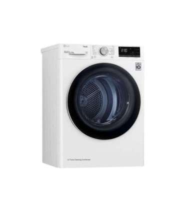 LG Dryer Machine RH80V3AV6N Energy efficiency class D Front loading 8 kg LED Depth 69 cm Wi-Fi White