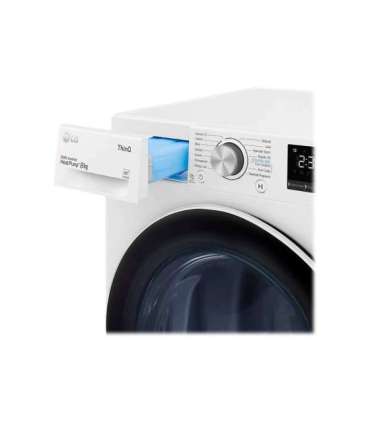 LG Dryer Machine RH80V3AV6N Energy efficiency class D Front loading 8 kg LED Depth 69 cm Wi-Fi White