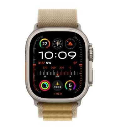 Apple Watch Ultra 2 Smart watch GPS (satellite) Always-On Retina display 49mm Natural Titanium