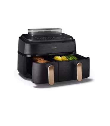 Philips Dual Steam Air Fryer NA552/00 5000 Series Power 2750 W Capacity 9 L RapidAir Plus Black