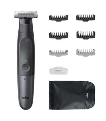 Braun Face and Body Hair trimmer XT5200 Series X Cordless Wet & Dry Black/Silver