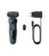 Braun Shaver 51-M1000S Operating time (max) 50 min Wet & Dry Lithium Ion Black/Blue