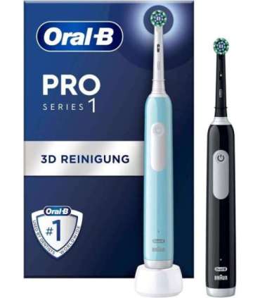 Oral-B Electric Toothbrush, Duo pack Pro Series 1 Rechargeable For adults Number of brush heads included 2 |