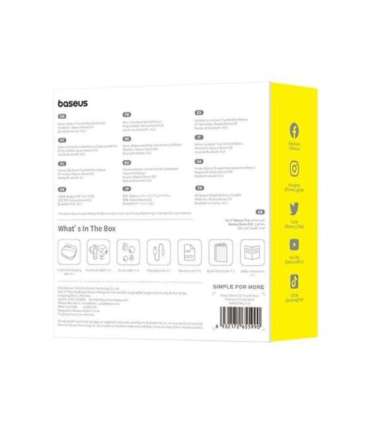 Baseus Bowie E20 Headset Wireless In-ear Calls/Music Bluetooth Black