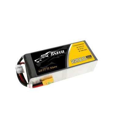 Tattu 22000mAh 22.2V 30C 6S1P Lipo Battery Pack with XT90-S plug