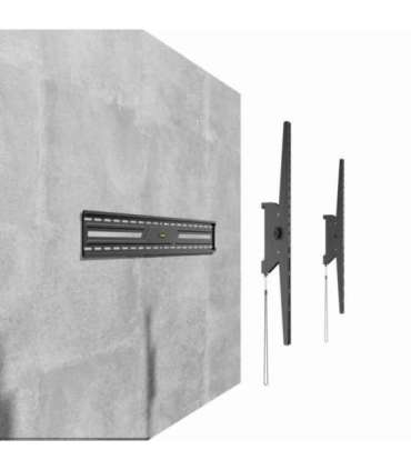 Gembird WM-100T-01 TV wall mount (tilt), 43”-100”, black