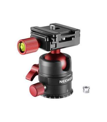 Neewer metal ball head for tripod 28MM Red