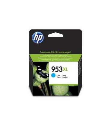 HP 953XL High Yield Cyan Ink Cartridge, 1600 pages, for HP OfficeJet Pro 8218,8710,8720,8730,8740