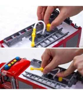 WOOPIE Ciężarówka Wóz Strażacki Na Wodę Dźwięk Światła 1:14