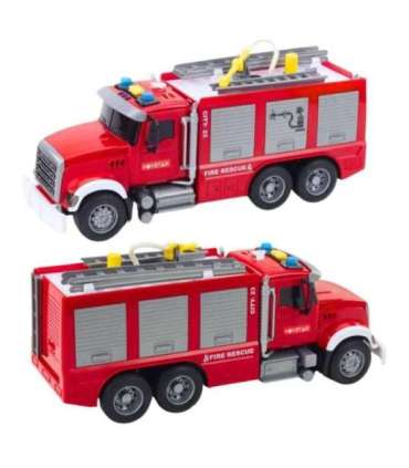 WOOPIE Ciężarówka Wóz Strażacki Na Wodę Dźwięk Światła 1:14