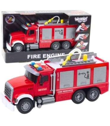 WOOPIE Ciężarówka Wóz Strażacki Na Wodę Dźwięk Światła 1:14