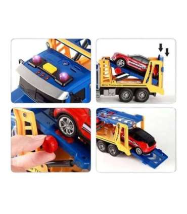 WOOPIE Laweta Ciężarówka Transporter Z Autkiem Światło Dźwięk