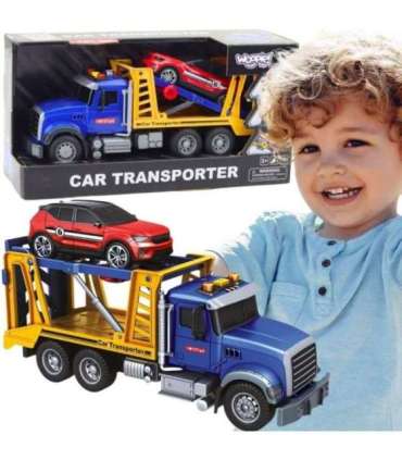 WOOPIE Laweta Ciężarówka Transporter Z Autkiem Światło Dźwięk