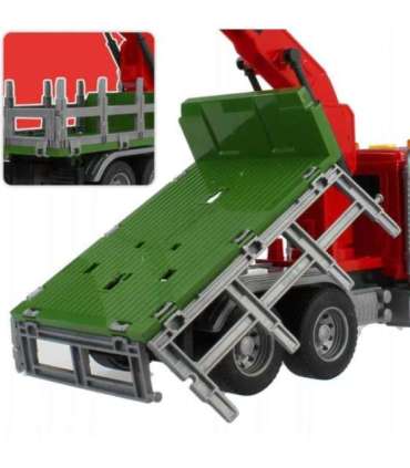 WOOPIE Ciężarówka z Ruchomym Dźwigiem do Drewna Dźwięk Światła 1:14