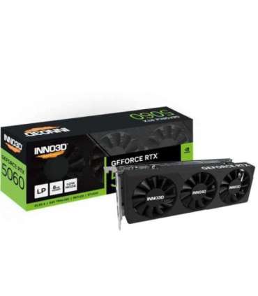 INNO3D N5060L-08D7-17941616 GeForce RTX 5060 X3LP, 8GB GDDR7, 128-bit, 2497 Mhz, 28Gbps