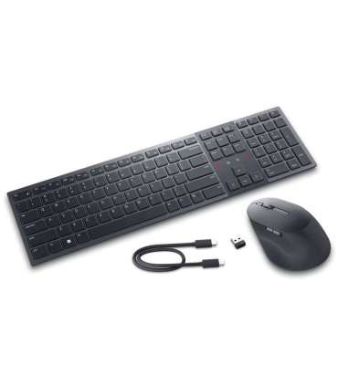 Dell Premier Collaboration Keyboard and Mouse KM900 Keyboard and Mouse Set Wireless LT Graphite USB-A |