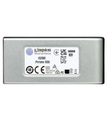 Kingston SXS2000/1000G 1000G PORTABLE SSD XS2000, 1 TB, USB Type-C 3.2 Gen 2, 2000 MB/s