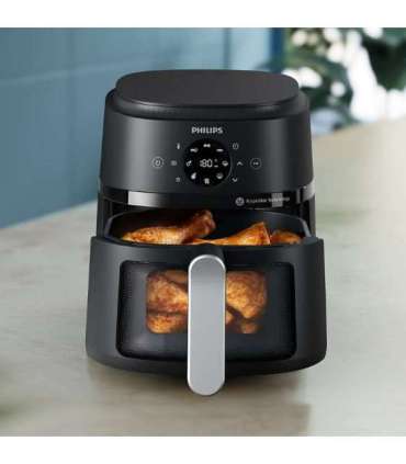 Philips Airfryer NA221/00 2000 series Power 1500 W Capacity 4.2 L Rapid Air technology Black/Silver