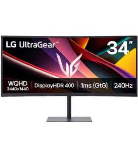 Monitors LG 34" 34G630A-B IPS QHD 240Hz Curved