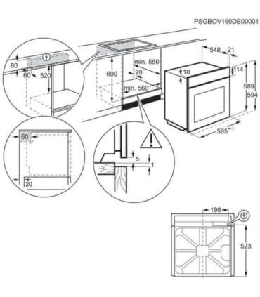 ELECTROLUX LOC9P3XZ oven