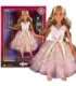WOOPIE ROYAL Lalka Lily 30 cm Długie Blond Włosy Różowa Suknia Biżuteria