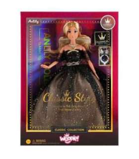 WOOPIE ROYAL Lalka Lily 30 cm Długie Blond Włosy Czarna Suknia Balowa