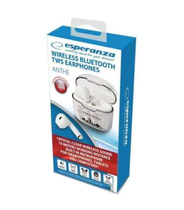 Esperanza EH237W Bluetooth In-Ear Headphone TWS White