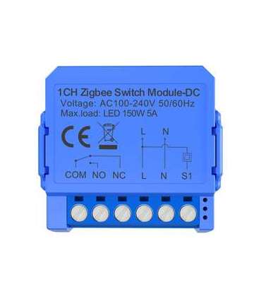 1-channel ZigBee switch module with voltage-free contact Avatto ZWSM16-DC32V-1