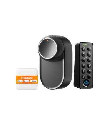 SwitchBot Ultra 3-in-1 smart lock with Hub Mini Matter control panel and Keypad keypad