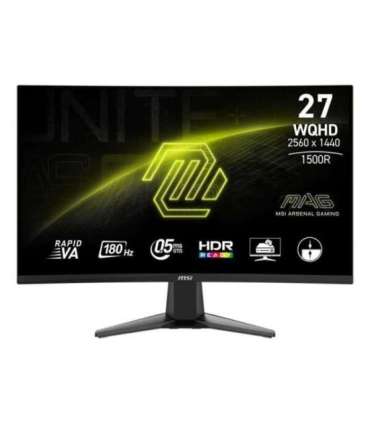 LCD Monitor|MSI|27 "|2560 x 1440 pixels|Quad HD|Native aspect ratio 16:9|LCD|Curved|MAG27CQ6F