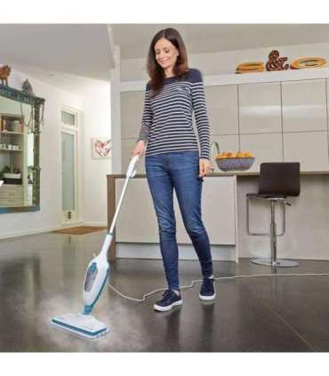 BLACK & DECKER Steam Mop FSMH13E5-QS Corded operating 1300 W White