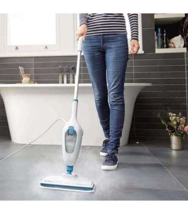 BLACK & DECKER Steam Mop FSMH13E5-QS Corded operating 1300 W White