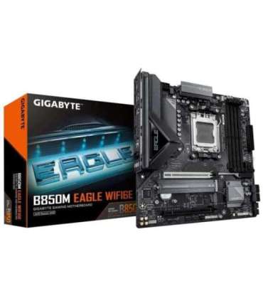 Gigabyte B850M EAGLE WF6E, mATX, AMD AM5, DDR5, PCIe 5.0, M.2, WI-Fi 6E, 2.5 GbE, USB 3.2 Gen 2