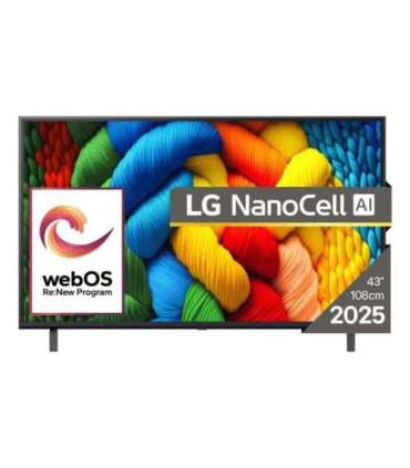 TV Set|LG|43 "|4K Ultra HD|3840 x 2160 pixels|Flat|16:9|LED|43NANO80A3B