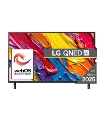 TV Set|LG|43"|4K/Smart|3840x2160|Wireless LAN|Bluetooth|webOS|Black|43QNED82A3B