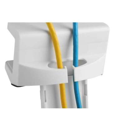 Equip 650806 Clamp-On Power Strip Holder, Power extension holder, White, ABS, Steel, 100 mm, 62 mm