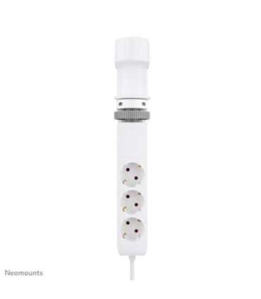 Neomounts DS22-840WH6 desk socket with clamp, 1.4 m, Indoor, Type F, Plastic, White, Power Delivery