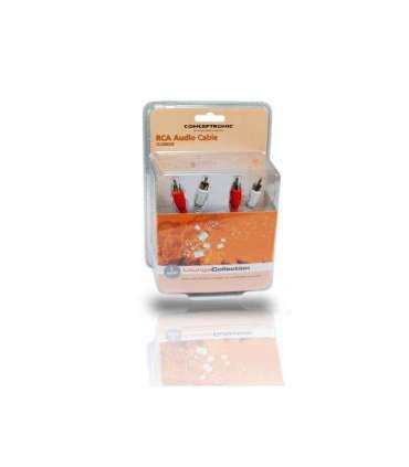 Conceptronic CLCINCH5 RCA Audio Cable, RCA, Male, RCA, Male, 5 m, Black