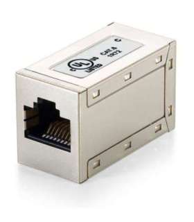 Equip 121169 Cat.6 Shielded Modular Inline Coupler, RJ-45, Metallic
