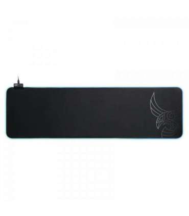L33T Gaming 160406 Asar Bardagi XXL RGB Gaming mousepad, Fast surface. 920 x 294 x 3 mm, Black