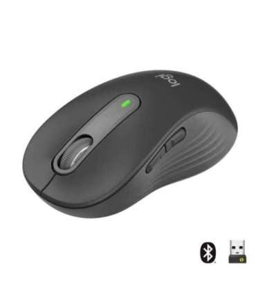 Logitech 910-006236 M650 L Signature Wireless Mouse, Right-hand, Optical, RF Wireless + Bluetooth
