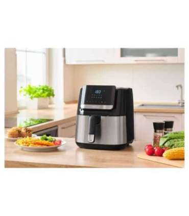 Smart hot air fryer Sencor, black/stainless steel