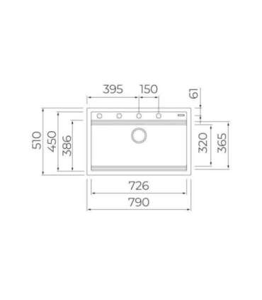 Sink Teka Nova black