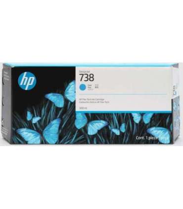 HP Ink No 738 HP738 HP 738 130ml Cyan (498N5A)