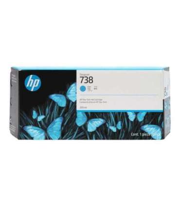 HP Ink No 738 HP738 HP 738 300ml Cyan (676M6A)
