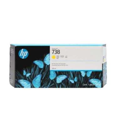 HP Ink No 738 HP738 HP 738 300ml Yellow Gelb (676M8A)