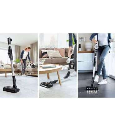 Bosch BSS711W stick vacuum/electric broom Battery Dry Bagless 0.3 L Black, Silver, White