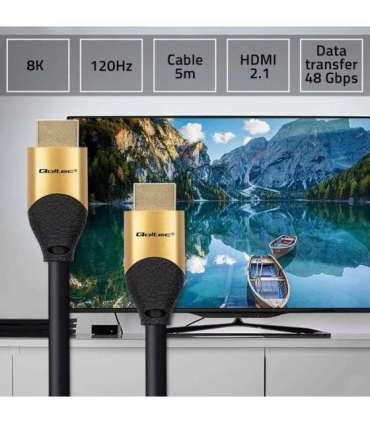 Qoltec 50357 HDMI cable 5 m HDMI Type A (Standard) Black