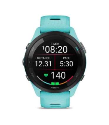 Garmin Forerunner 265 3.3 cm (1.3") AMOLED 46 mm Digital 416 x 416 pixels Touchscreen Black, Blue Wi-Fi GPS (satellite)
