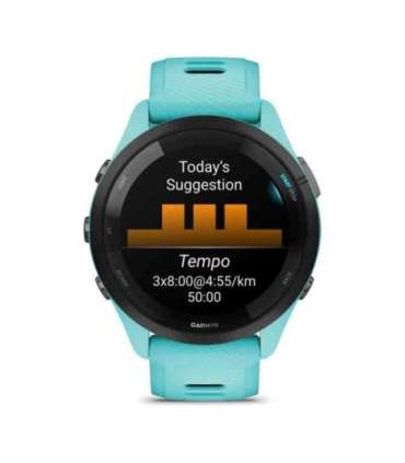 Garmin Forerunner 265 3.3 cm (1.3") AMOLED 46 mm Digital 416 x 416 pixels Touchscreen Black, Blue Wi-Fi GPS (satellite)
